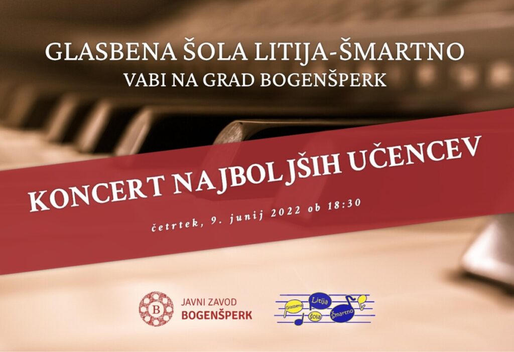 Koncert najboljših učencev Glasbene šole Litija-Šmartno na Gradu Bogenšperk